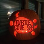 Some Halloween fun :) I created my own Turtle Cove Spa pumpkin carving template!