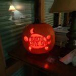 Some Halloween fun :) I created my own Turtle Cove Spa pumpkin carving template!