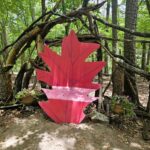 Sitting area on the way out to the Wilderness Pavilion